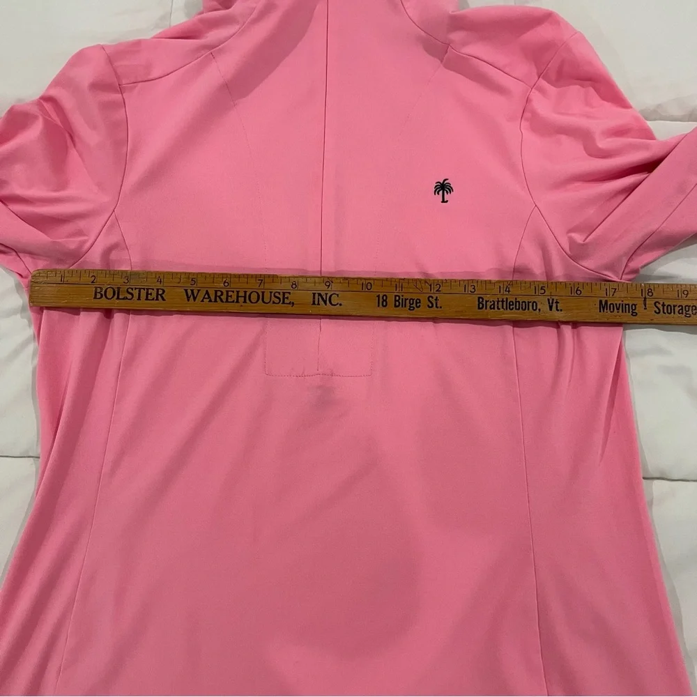 Lilly Pulitzer Pink Half-Zip Pullover Long Sleeve Top size medium - Picture 7 of 8